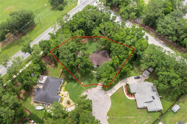 9911 NW 24th Pl, Gainesville, FL 32606 - aerial view of property and surrounding area featuring property boundaries highlighted