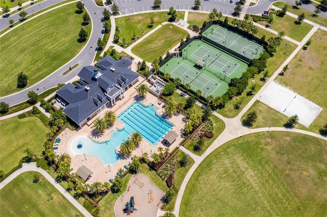 11890 SW 33rd Ln, Gainesville, FL 32608 - bird's eye view of a pool