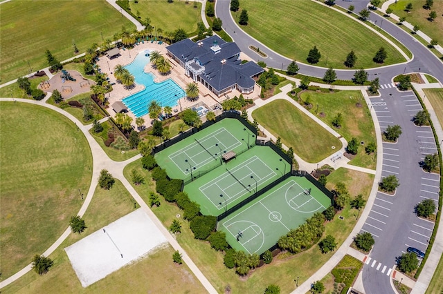 11890 SW 33rd Ln, Gainesville, FL 32608 - bird's eye view of a pool area
