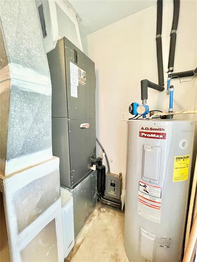 2268 NW 17th Ave, Gainesville, FL 32605 - utility room with electric water heater