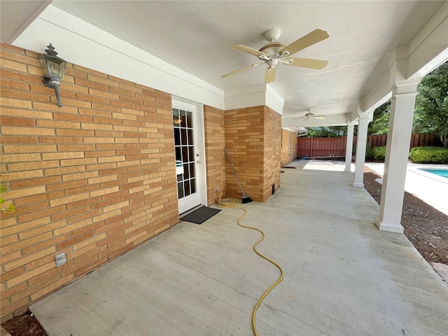 2268 NW 17th Ave, Gainesville, FL 32605 - view of patio / terrace with a ceiling fan