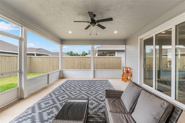1425 SW 67th Dr, Gainesville, FL 32607 - sunroom / solarium with a ceiling fan