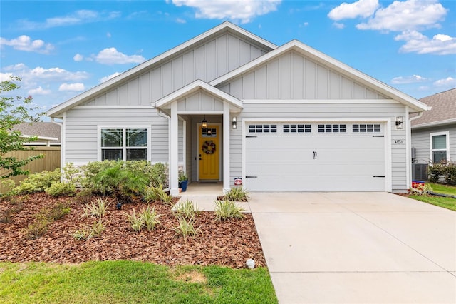 1425 SW 67th Dr, Gainesville, FL 32607 - ranch-style home featuring a garage, board and batten siding, and concrete driveway