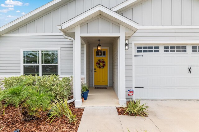 1425 SW 67th Dr, Gainesville, FL 32607 - property entrance featuring board and batten siding