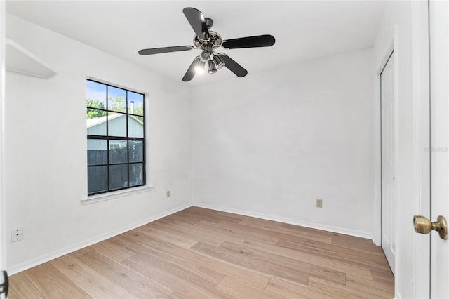 2963 SW 40th Ave, Gainesville, FL 32608 - unfurnished room featuring light wood finished floors and ceiling fan