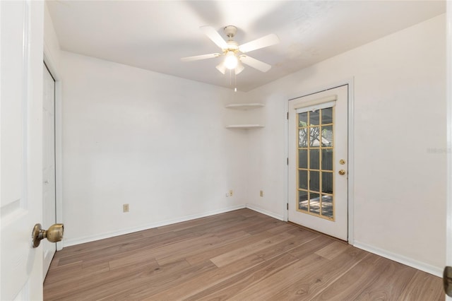 2963 SW 40th Ave, Gainesville, FL 32608 - spare room featuring light wood finished floors and a ceiling fan