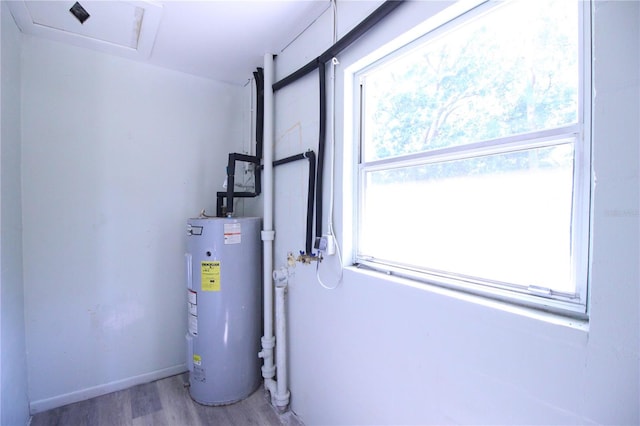 706 NE 24th St, Gainesville, FL 32641 - utility room with water heater