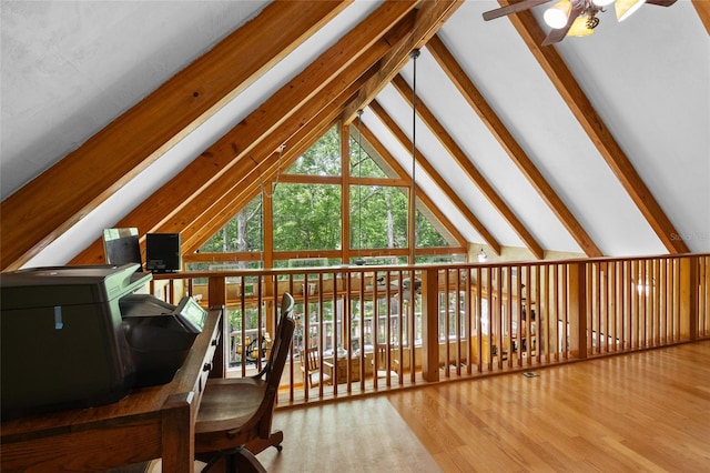 174 SW Meridian Ct, Fort White, FL 32038 - additional living space with a ceiling fan and wood finished floors