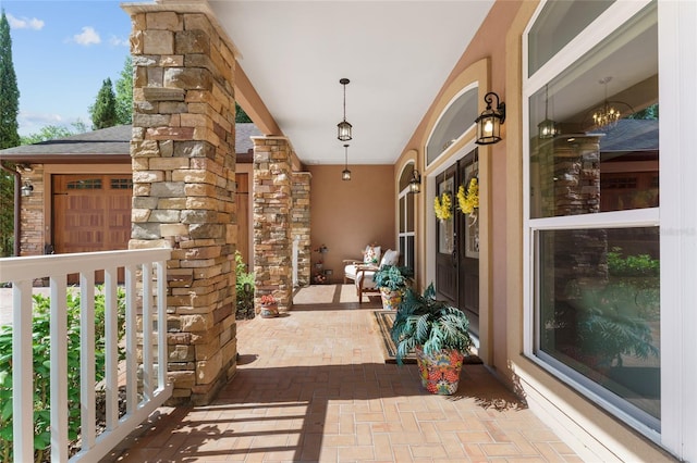 552 NW 136th St, Newberry, FL 32669 - view of covered porch