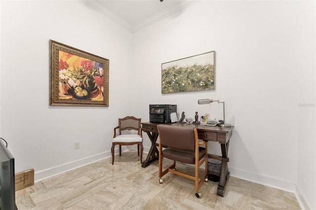 552 NW 136th St, Newberry, FL 32669 - office space featuring ornamental molding and baseboards