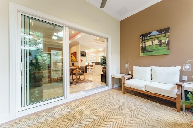 552 NW 136th St, Newberry, FL 32669 - sitting room with crown molding