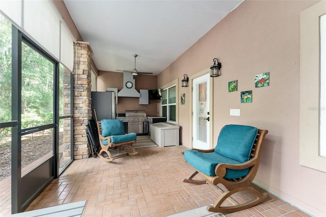 552 NW 136th St, Newberry, FL 32669 - sunroom / solarium with ceiling fan