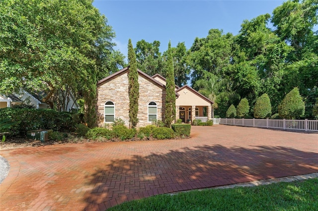 552 NW 136th St, Newberry, FL 32669 - view of front of home with stone siding