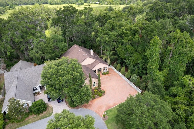 552 NW 136th St, Newberry, FL 32669 - aerial view of property and surrounding area with a forest
