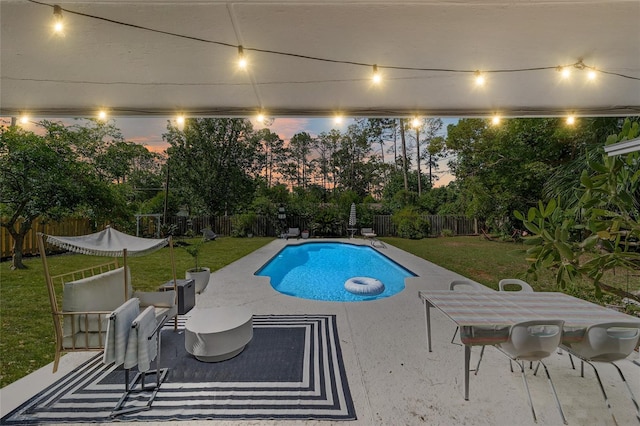 2223 NW 21st Ave, Gainesville, FL 32605 - view of swimming pool featuring a patio area and a fenced backyard