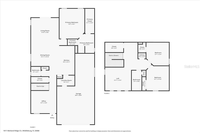 1011 Wetland Ridge Cir, Middleburg, FL 32068 - view of property floor plan