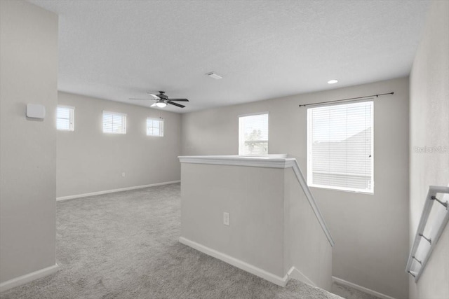 1011 Wetland Ridge Cir, Middleburg, FL 32068 - spare room with healthy amount of natural light, carpet floors, ceiling fan, and a textured ceiling