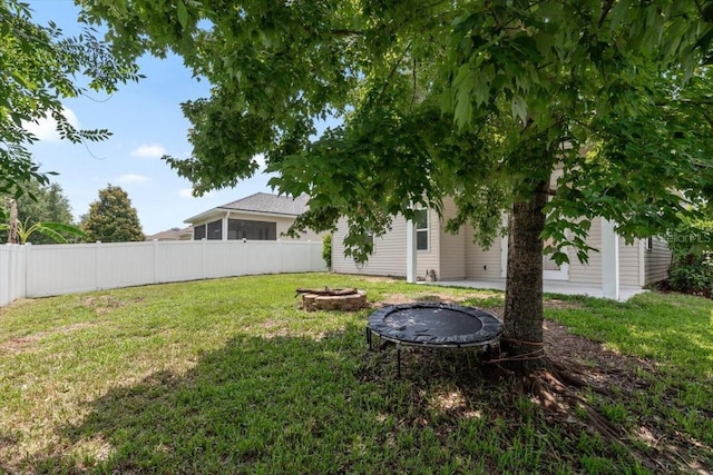 1011 Wetland Ridge Cir, Middleburg, FL 32068 - view of yard with an outdoor fire pit