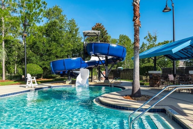 1011 Wetland Ridge Cir, Middleburg, FL 32068 - community pool featuring a water slide