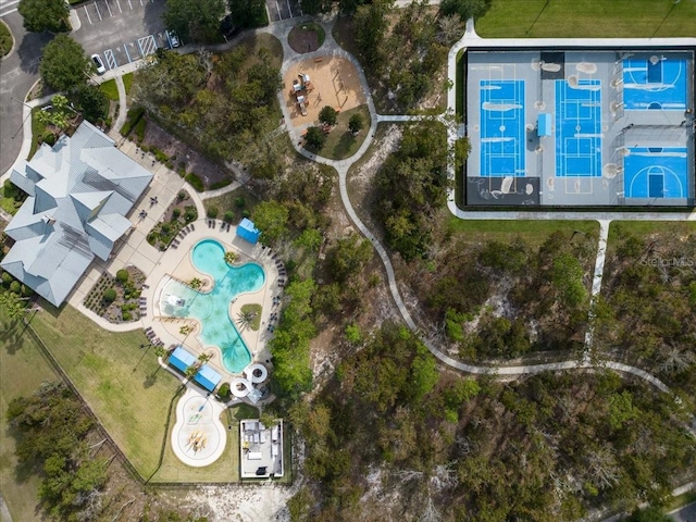 1011 Wetland Ridge Cir, Middleburg, FL 32068 - aerial view of a pool