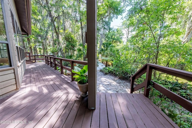 110 Cypress St, Hawthorne, FL 32640 - view of deck