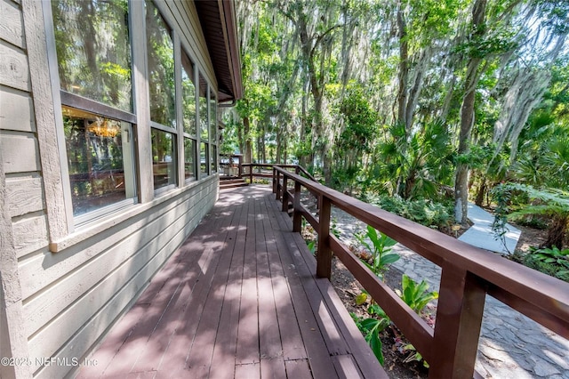110 Cypress St, Hawthorne, FL 32640 - view of wooden terrace