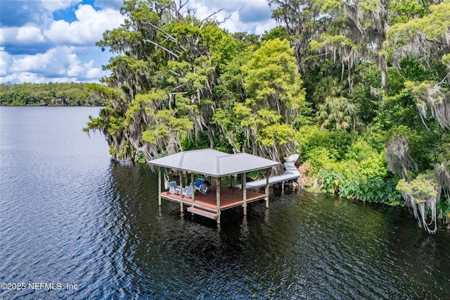 110 Cypress St, Hawthorne, FL 32640 - dock with a water view