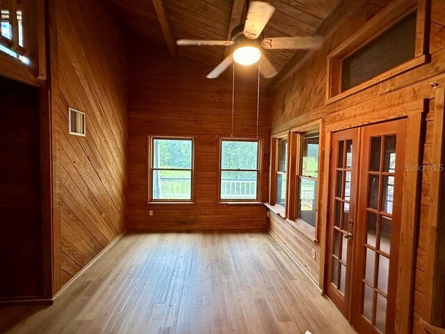 9947 SW 37th St, Lake Butler, FL 32054 - unfurnished sunroom with french doors