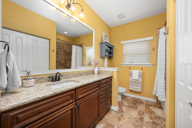 7827 SW 79th Dr, Gainesville, FL 32608 - full bathroom featuring vanity, a shower with shower curtain, and heating unit