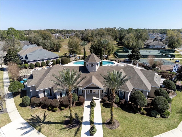 7827 SW 79th Dr, Gainesville, FL 32608 - aerial view of residential area featuring a pool