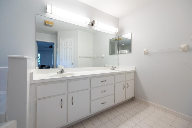 2013 SW 76th Ter, Gainesville, FL 32607 - full bath featuring double vanity and tile patterned flooring