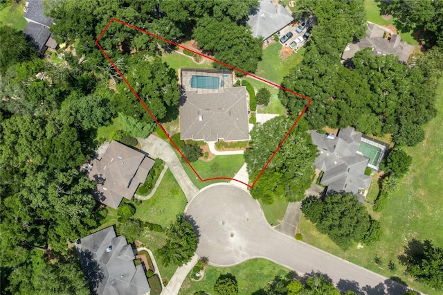2013 SW 76th Ter, Gainesville, FL 32607 - aerial view of residential area with property boundaries highlighted