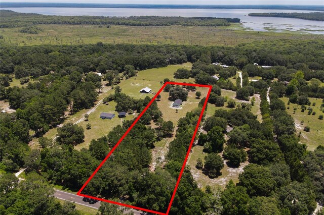16011 S County Road 325, Hawthorne, FL 32640 - view of property location with a large body of water and property boundaries highlighted