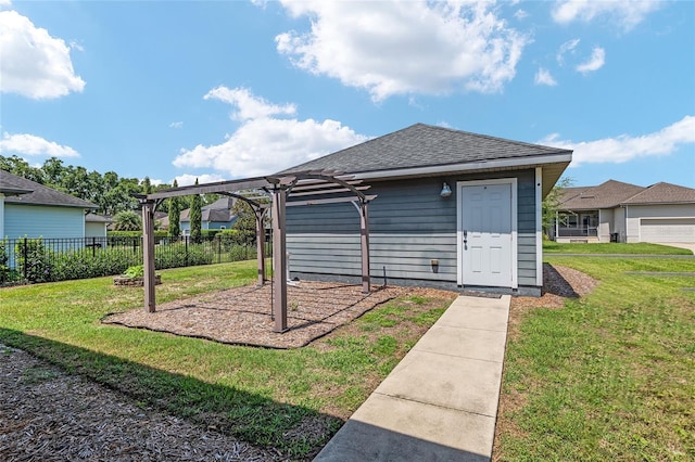2556 SW 118th Ter, Gainesville, FL 32608 - view of outdoor structure featuring a pergola
