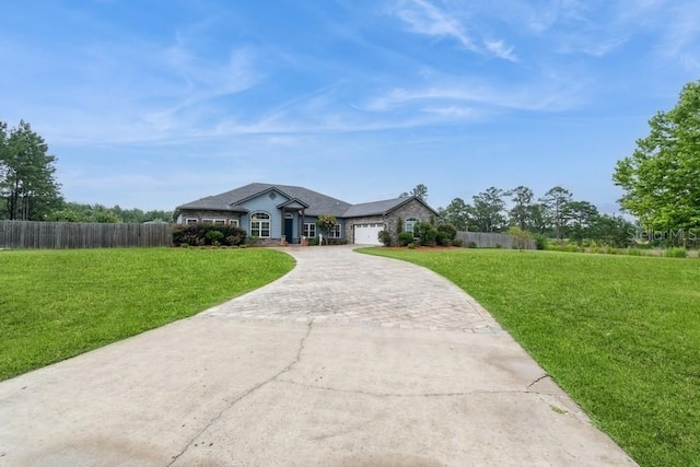 6813 SW 83rd Ter, Lake Butler, FL 32054 - view of front facade with decorative driveway and a garage