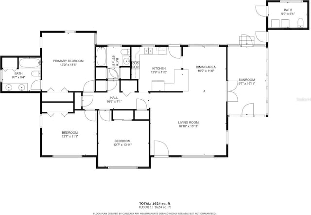 1318 NW 7th Rd, Gainesville, FL 32603 - view of home floor plan
