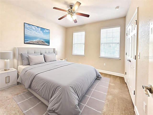 2508 SW 35th Pl Unit L-70, Gainesville, FL 32608 - bedroom with carpet flooring and ceiling fan