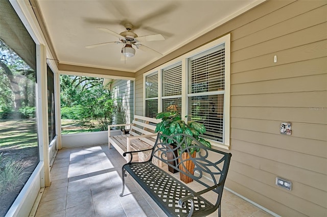 6505 SW 135th Pl, Archer, FL 32618 - sunroom / solarium featuring a ceiling fan