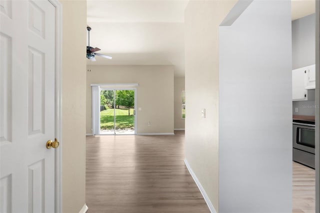 3846 NW 62nd Pl, Gainesville, FL 32653 - corridor featuring light wood finished floors and baseboards