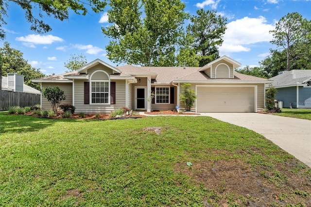 3846 NW 62nd Pl, Gainesville, FL 32653 - ranch-style house with driveway, an attached garage, and roof with shingles