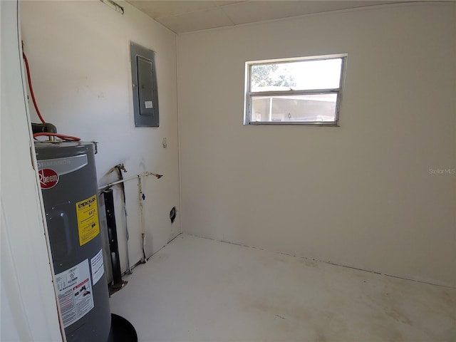 2904 NE 11th Ter, Gainesville, FL 32609 - laundry room featuring water heater and electric panel