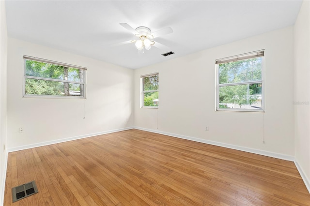 3857 SW 4th Pl, Gainesville, FL 32607 - unfurnished room with light wood-style flooring and ceiling fan