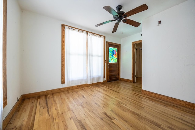 407 NW 8th St, Gainesville, FL 32601 - empty room featuring hardwood / wood-style flooring and ceiling fan