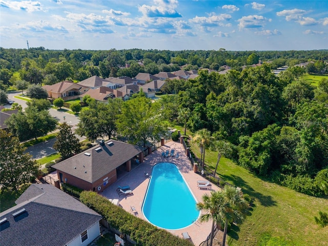 7547 SW 87th Ter, Gainesville, FL 32608 - aerial view of residential area with a pool area