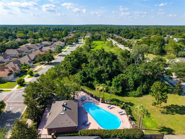 7547 SW 87th Ter, Gainesville, FL 32608 - aerial view of a pool area and a forest