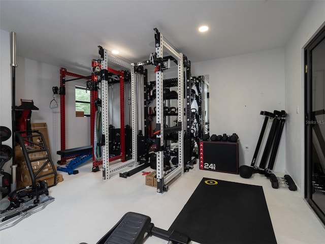 2261 NW 24th Ave, Gainesville, FL 32605 - exercise room with recessed lighting