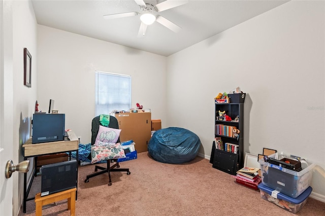 1573 NW 29th Rd Unit 3, Gainesville, FL 32605 - office with carpet floors and ceiling fan