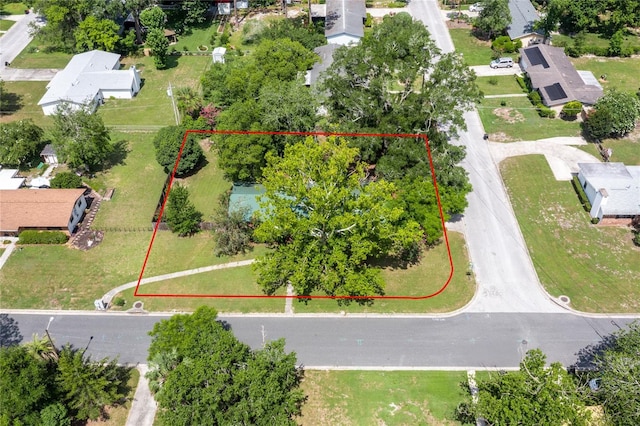 5022 NW 34th Ter, Gainesville, FL 32605 - aerial view of residential area with property parcel outlined
