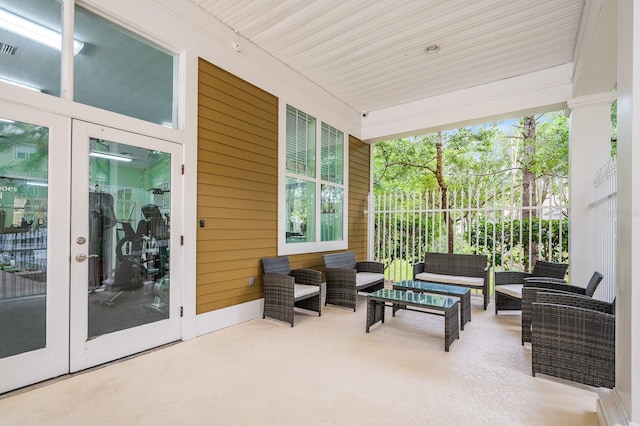 5133 SW 91st Ct Unit G202, Gainesville, FL 32608 - view of patio / terrace with an outdoor living space