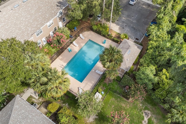 4415 SW 34th St Unit 107, Gainesville, FL 32608 - view from above of property with a pool area
